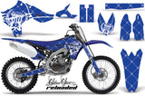 Dirt Bike Graphics Kit Decal Sticker Wrap For Yamaha YZ450F 2010-2013 RELOADED WHITE BLUE