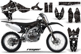 Dirt Bike Graphics Kit Decal Sticker Wrap For Yamaha YZ450F 2010-2013 REAPER BLACK