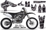 Dirt Bike Graphics Kit Decal Sticker Wrap For Yamaha YZ450F 2010-2013 SSSH WHITE BLACK