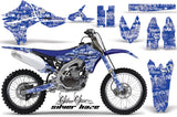 Dirt Bike Graphics Kit Decal Sticker Wrap For Yamaha YZ450F 2010-2013 SSSH WHITE BLUE
