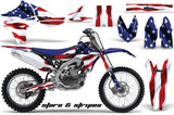 Dirt Bike Graphics Kit Decal Sticker Wrap For Yamaha YZ450F 2010-2013 USA FLAG