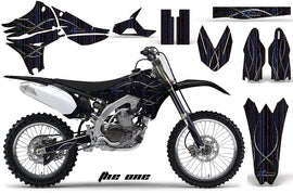 Dirt Bike Graphics Kit Decal Sticker Wrap For Yamaha YZ450F 2010-2013 THE ONE BLUE-atv motorcycle utv parts accessories gear helmets jackets gloves pantsAll Terrain Depot