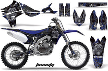 Load image into Gallery viewer, Dirt Bike Graphics Kit Decal Sticker Wrap For Yamaha YZ450F 2010-2013 TOXIC BLACK BLUE-atv motorcycle utv parts accessories gear helmets jackets gloves pantsAll Terrain Depot