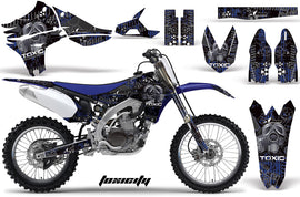 Dirt Bike Graphics Kit Decal Sticker Wrap For Yamaha YZ450F 2010-2013 TOXIC BLACK BLUE-atv motorcycle utv parts accessories gear helmets jackets gloves pantsAll Terrain Depot
