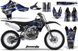 Dirt Bike Graphics Kit Decal Sticker Wrap For Yamaha YZ450F 2010-2013 TOXIC BLUE BLACK