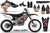 Dirt Bike Graphics Kit Decal Sticker Wrap For Yamaha YZ450F 2010-2013 VEGAS BLACK