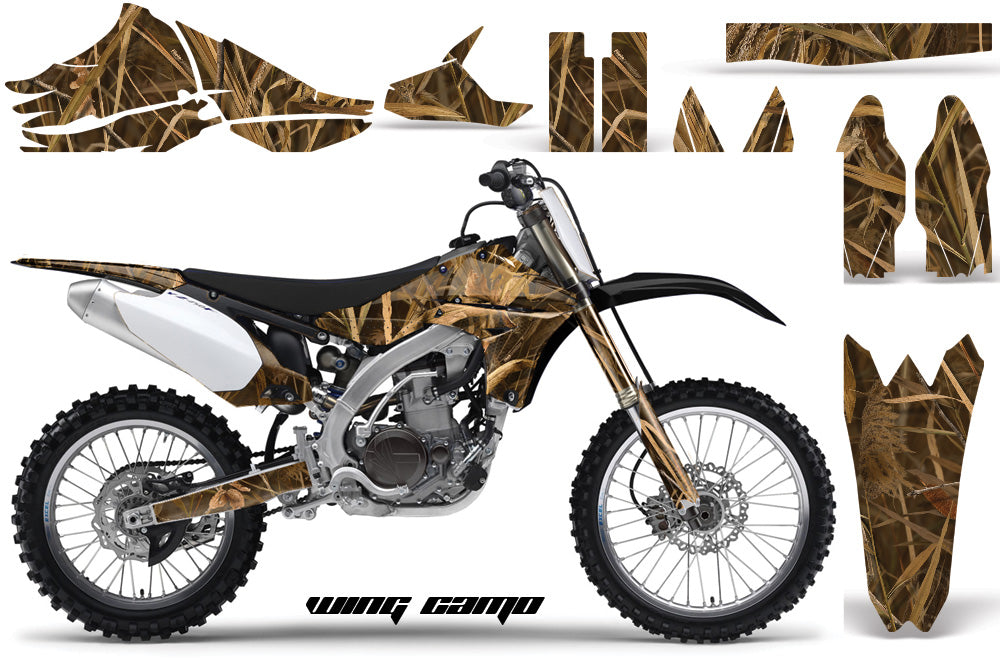 Dirt Bike Graphics Kit Decal Sticker Wrap For Yamaha YZ450F 2010-2013 WING CAMO-atv motorcycle utv parts accessories gear helmets jackets gloves pantsAll Terrain Depot