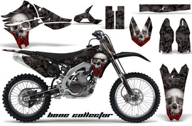 Graphics Kit Decal Sticker Wrap + # Plates For Yamaha YZ450F 2010-2013 BONES BLACK-atv motorcycle utv parts accessories gear helmets jackets gloves pantsAll Terrain Depot