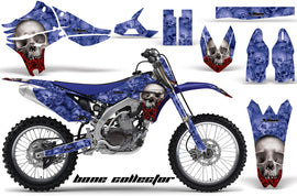 Graphics Kit Decal Sticker Wrap + # Plates For Yamaha YZ450F 2010-2013 BONES BLUE-atv motorcycle utv parts accessories gear helmets jackets gloves pantsAll Terrain Depot
