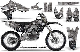 Graphics Kit Decal Sticker Wrap + # Plates For Yamaha YZ450F 2010-2013 CHECKERED BLACK-atv motorcycle utv parts accessories gear helmets jackets gloves pantsAll Terrain Depot