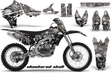 Graphics Kit Decal Sticker Wrap + # Plates For Yamaha YZ450F 2010-2013 CHECKERED BLACK