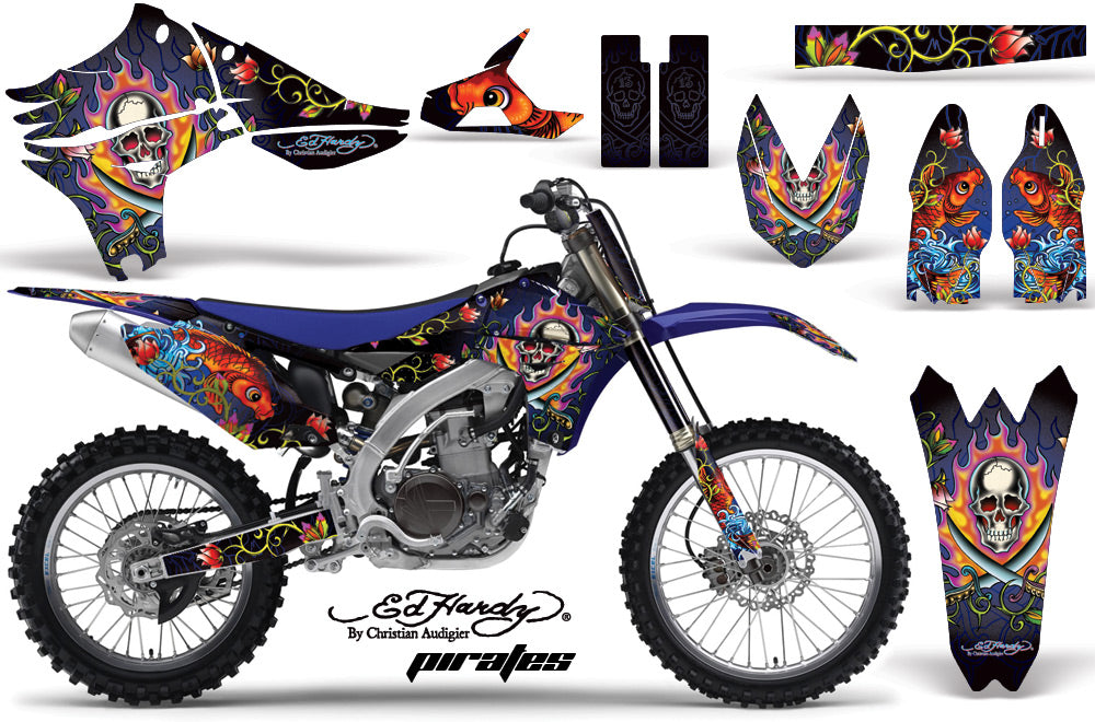 Graphics Kit Decal Sticker Wrap + # Plates For Yamaha YZ450F 2010-2013 EDHP BLUE-atv motorcycle utv parts accessories gear helmets jackets gloves pantsAll Terrain Depot