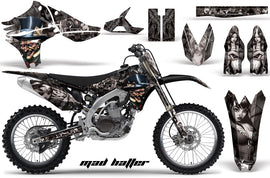 Graphics Kit Decal Sticker Wrap + # Plates For Yamaha YZ450F 2010-2013 HATTER SILVER BLACK-atv motorcycle utv parts accessories gear helmets jackets gloves pantsAll Terrain Depot