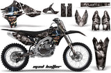Graphics Kit Decal Sticker Wrap + # Plates For Yamaha YZ450F 2010-2013 HATTER SILVER BLACK