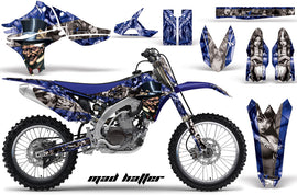 Graphics Kit Decal Sticker Wrap + # Plates For Yamaha YZ450F 2010-2013 HATTER SILVER BLUE-atv motorcycle utv parts accessories gear helmets jackets gloves pantsAll Terrain Depot