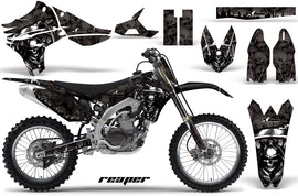 Graphics Kit Decal Sticker Wrap + # Plates For Yamaha YZ450F 2010-2013 REAPER BLACK-atv motorcycle utv parts accessories gear helmets jackets gloves pantsAll Terrain Depot
