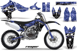 Graphics Kit Decal Sticker Wrap + # Plates For Yamaha YZ450F 2010-2013 REAPER BLUE-atv motorcycle utv parts accessories gear helmets jackets gloves pantsAll Terrain Depot