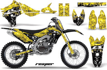 Load image into Gallery viewer, Graphics Kit Decal Sticker Wrap + # Plates For Yamaha YZ450F 2010-2013 REAPER YELLOW-atv motorcycle utv parts accessories gear helmets jackets gloves pantsAll Terrain Depot