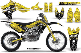 Graphics Kit Decal Sticker Wrap + # Plates For Yamaha YZ450F 2010-2013 REAPER YELLOW-atv motorcycle utv parts accessories gear helmets jackets gloves pantsAll Terrain Depot