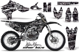 Graphics Kit Decal Sticker Wrap + # Plates For Yamaha YZ450F 2010-2013 SSSH WHITE BLACK-atv motorcycle utv parts accessories gear helmets jackets gloves pantsAll Terrain Depot