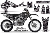 Graphics Kit Decal Sticker Wrap + # Plates For Yamaha YZ450F 2010-2013 SSSH WHITE BLACK