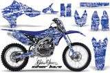 Graphics Kit Decal Sticker Wrap + # Plates For Yamaha YZ450F 2010-2013 SSSH WHITE BLUE