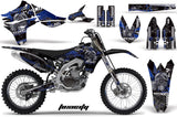 Graphics Kit Decal Sticker Wrap + # Plates For Yamaha YZ450F 2010-2013 TOXIC BLUE BLACK