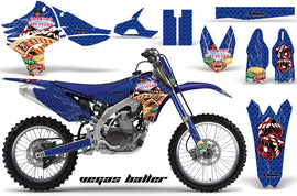Graphics Kit Decal Sticker Wrap + # Plates For Yamaha YZ450F 2010-2013 VEGAS BLUE-atv motorcycle utv parts accessories gear helmets jackets gloves pantsAll Terrain Depot