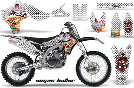 Graphics Kit Decal Sticker Wrap + # Plates For Yamaha YZ450F 2010-2013 VEGAS WHITE-atv motorcycle utv parts accessories gear helmets jackets gloves pantsAll Terrain Depot