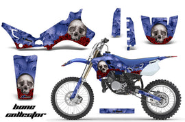 Dirt Bike Graphics Kit Decal Sticker Wrap For Yamaha YZ80 1993-2001 BONES BLUE-atv motorcycle utv parts accessories gear helmets jackets gloves pantsAll Terrain Depot