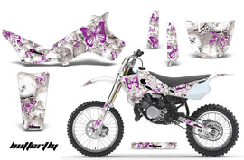 Dirt Bike Graphics Kit Decal Sticker Wrap For Yamaha YZ80 1993-2001 BUTTERFLIES PURPLE WHITE-atv motorcycle utv parts accessories gear helmets jackets gloves pantsAll Terrain Depot