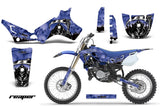 Dirt Bike Graphics Kit Decal Sticker Wrap For Yamaha YZ80 1993-2001 REAPER BLUE