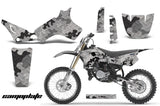 Graphics Kit Decal Sticker Wrap + # Plates For Yamaha YZ80 1993-2001 CAMOPLATE SILVER