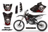 Dirt Bike Decal Graphics Kit MX Sticker Wrap For Yamaha YZ85 2002-2014 BONES BLACK