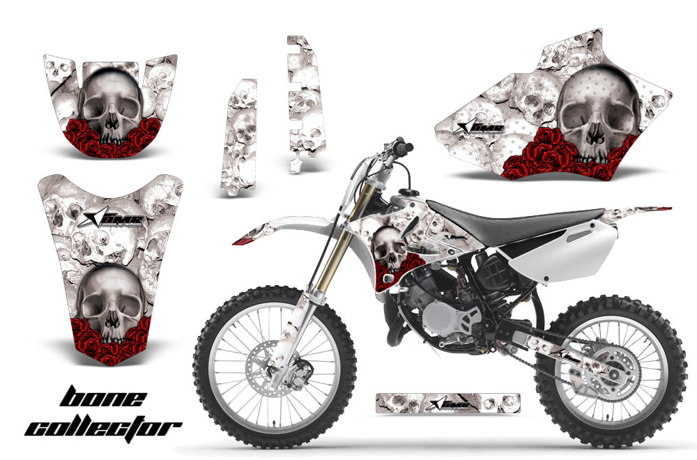 Dirt Bike Decal Graphics Kit MX Sticker Wrap For Yamaha YZ85 2002-2014 BONES WHITE-atv motorcycle utv parts accessories gear helmets jackets gloves pantsAll Terrain Depot