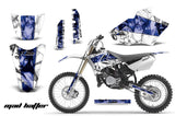 Dirt Bike Decal Graphics Kit MX Sticker Wrap For Yamaha YZ85 2002-2014 HATTER BLUE WHITE