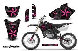 Dirt Bike Decal Graphics Kit MX Sticker Wrap For Yamaha YZ85 2002-2014 NORTHSTAR PINK BLACK-atv motorcycle utv parts accessories gear helmets jackets gloves pantsAll Terrain Depot