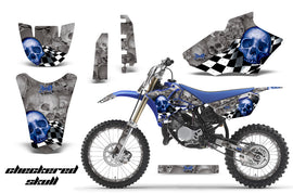 Graphics Kit Decal Sticker Wrap + # Plates For Yamaha YZ85 2002-2014 CHECKERED BLUE-atv motorcycle utv parts accessories gear helmets jackets gloves pantsAll Terrain Depot