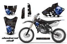 Load image into Gallery viewer, Dirt Bike Decal Graphics Kit MX Sticker Wrap For Yamaha YZ85 2002-2014 CHECKERED BLUE BLACK-atv motorcycle utv parts accessories gear helmets jackets gloves pantsAll Terrain Depot