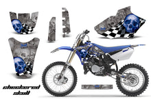 Load image into Gallery viewer, Dirt Bike Decal Graphics Kit MX Sticker Wrap For Yamaha YZ85 2002-2014 CHECKERED BLUE SILVER-atv motorcycle utv parts accessories gear helmets jackets gloves pantsAll Terrain Depot
