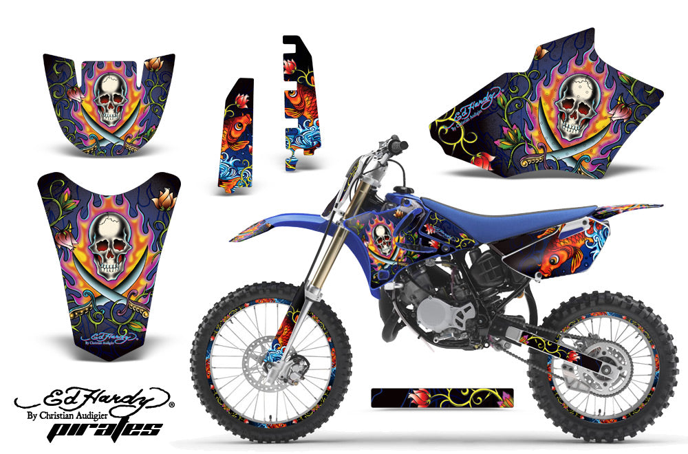 Graphics Kit Decal Sticker Wrap + # Plates For Yamaha YZ85 2002-2014 EDHP BLUE-atv motorcycle utv parts accessories gear helmets jackets gloves pantsAll Terrain Depot