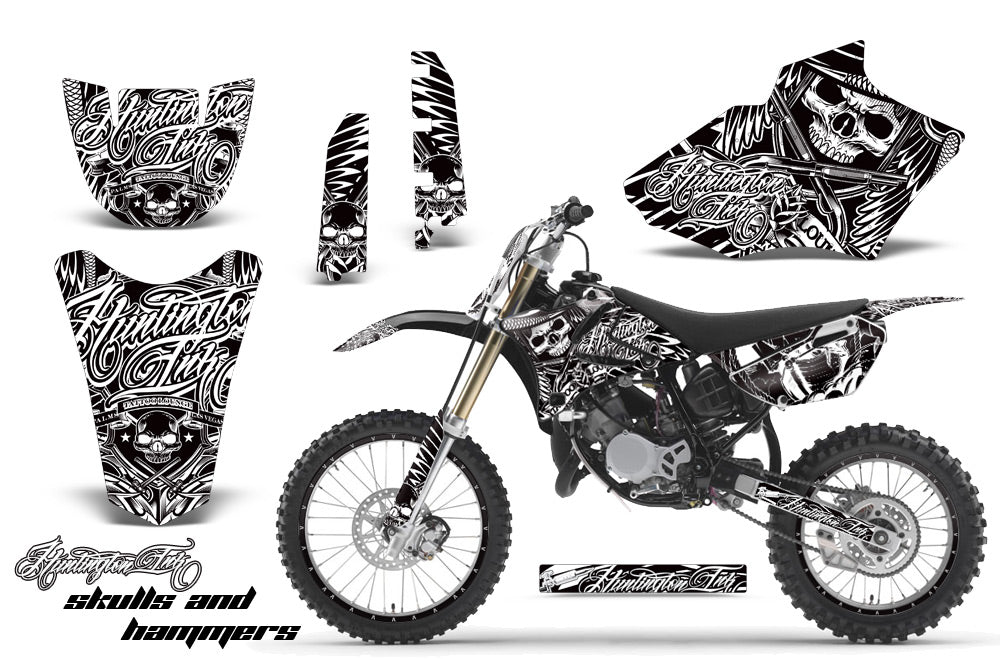Graphics Kit Decal Sticker Wrap + # Plates For Yamaha YZ85 2002-2014 HISH WHITE-atv motorcycle utv parts accessories gear helmets jackets gloves pantsAll Terrain Depot