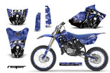 Graphics Kit Decal Sticker Wrap + # Plates For Yamaha YZ85 2002-2014 REAPER BLUE