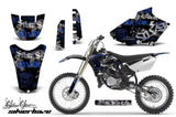 Dirt Bike Decal Graphics Kit MX Sticker Wrap For Yamaha YZ85 2002-2014 SSSH BLUE BLACK