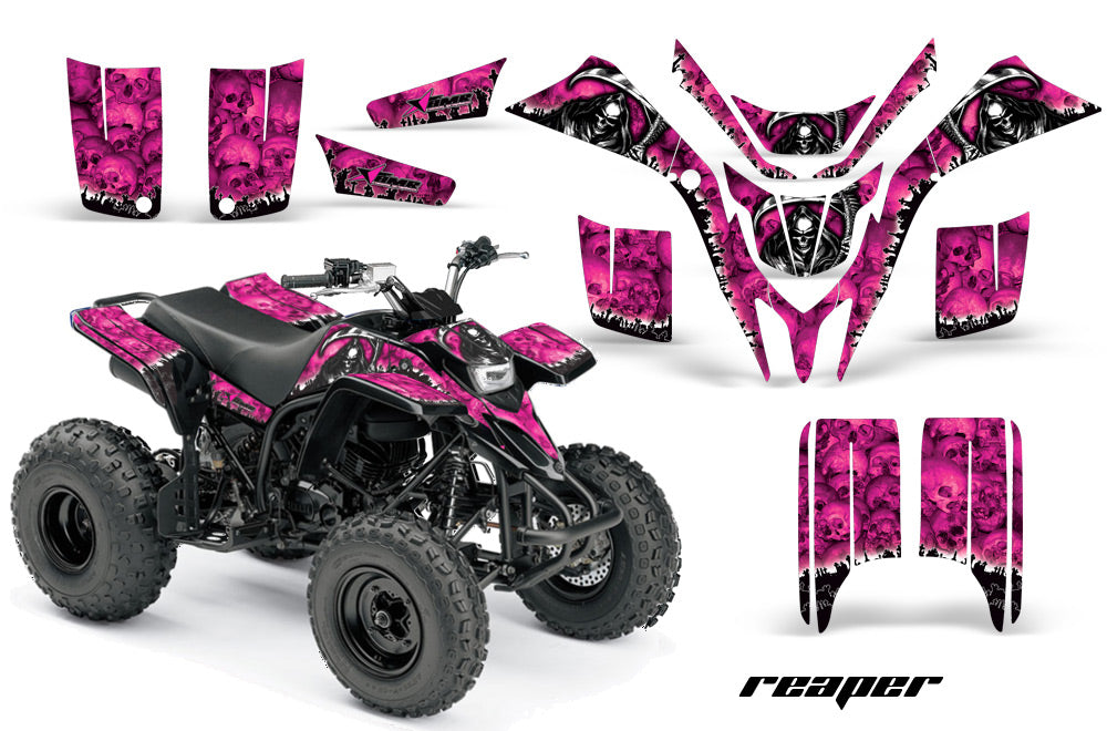 ATV Graphics Kit Quad Decal Wrap For Yamaha Blaster YFS200 1988-2005 REAPER PINK-atv motorcycle utv parts accessories gear helmets jackets gloves pantsAll Terrain Depot
