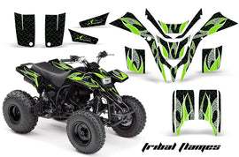 ATV Graphics Kit Quad Decal Wrap For Yamaha Blaster YFS200 1988-2005 TRIBAL GREEN BLACK-atv motorcycle utv parts accessories gear helmets jackets gloves pantsAll Terrain Depot
