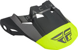 FLY RACING FORMULA VECTOR HELMET VISOR MATTE HI-VIS/GREY/BLACK YL-SM 73-47232S