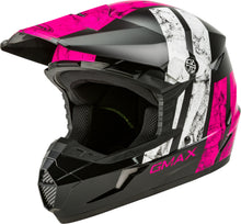 Load image into Gallery viewer, GMAX YOUTH MX-46Y OFF-ROAD DOMINANT HELMET BLACK/PINK/WHITE YM G3464401