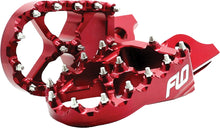 Load image into Gallery viewer, FLO MOTORSPORTS PRO SERIES FOOT PEGS RED SUZ FPEG-796R-atv motorcycle utv parts accessories gear helmets jackets gloves pantsAll Terrain Depot