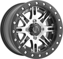 HIPER DESERT RAT WHEEL MACHINED 14X8 4/110 5+3 1480-YDRCM-53-SBL-BK